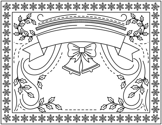 线条艺术节日派对邀请模板图片下载