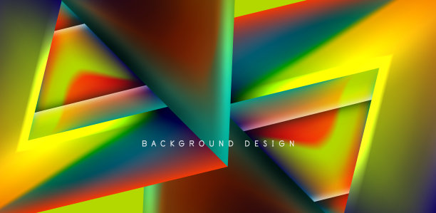 抽象背景与重叠的三角形和图片下载