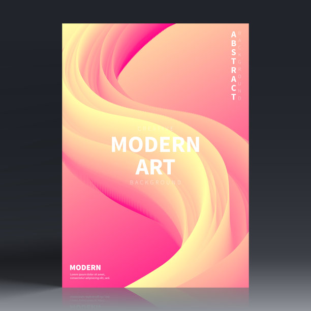 宣传册模板排版，粉色封面设计，商业年报，传单，杂志图片下载