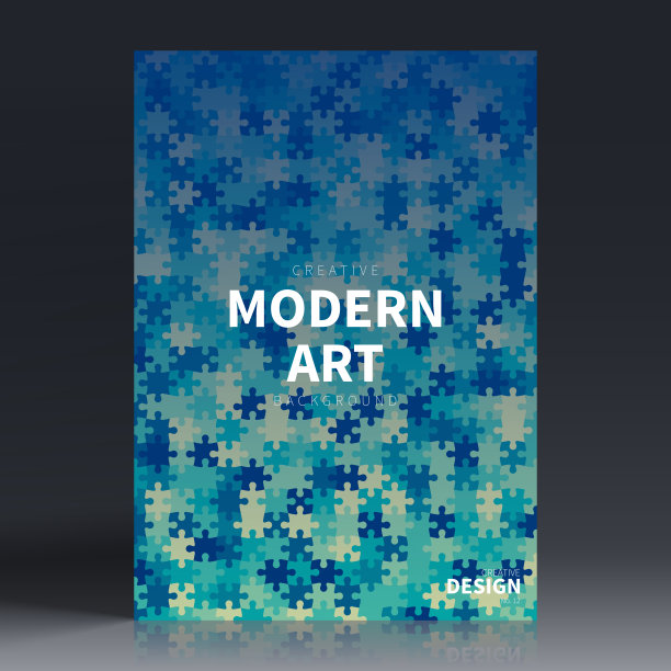 宣传册模板排版，蓝色封面设计，商业年报，传单，杂志图片下载