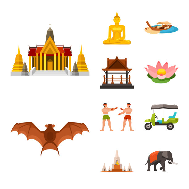 隔离物泰国及旅游标志图片下载