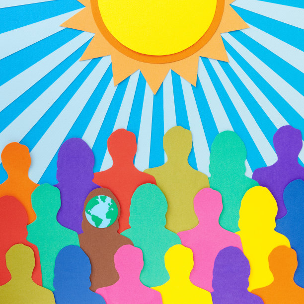 阳光下的全球女性图片下载