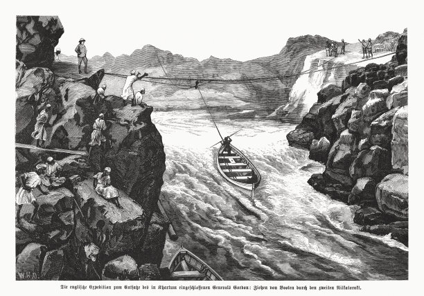 《苏丹戈登赈险记》(1884/1885)，木刻，1885年出版图片下载