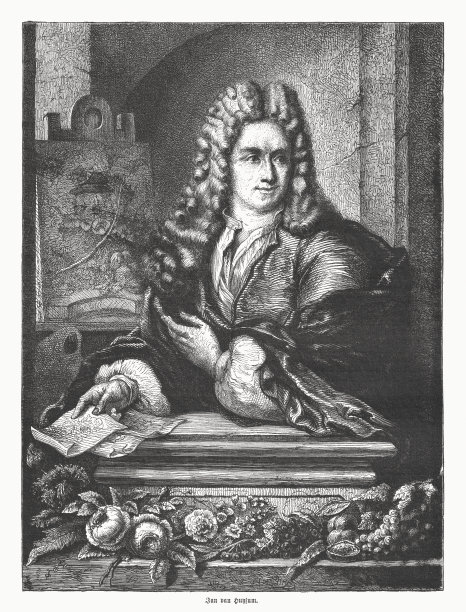 杨·范·惠瑟姆(荷兰画家，1682-1749)，木版画，1870年出版图片下载