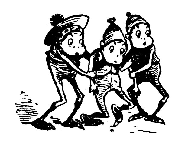 有趣的卡通人物的古董插图(“布朗尼”，1887年)图片下载