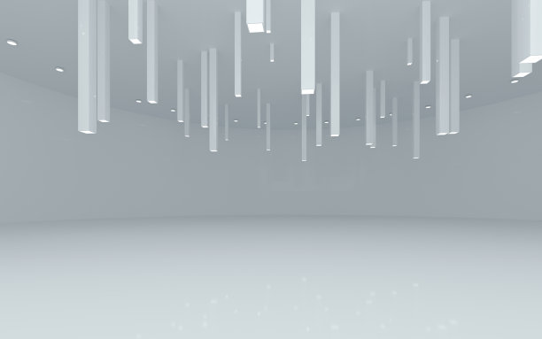 三维白色渲染空间图片下载