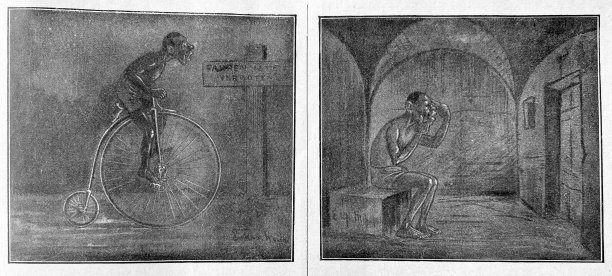 一个骑着自行车的人，坐在监狱里图片下载