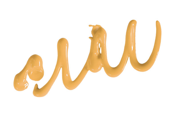 橙色水彩滴之字形孤立在白色背景。图片下载