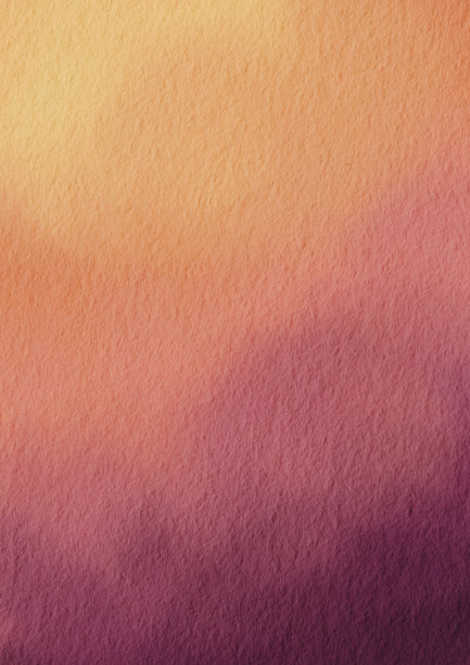 黄色，粉红色和紫色的背景水彩画装饰在浪漫的夜空和幻想的场景。图片下载