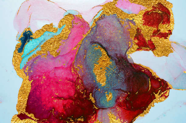 天堂。黄金大理石-艺术。图片下载