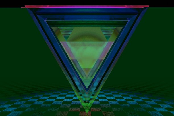 3D渲染，室内黑暗。光激光显示和集中纹理。图片下载