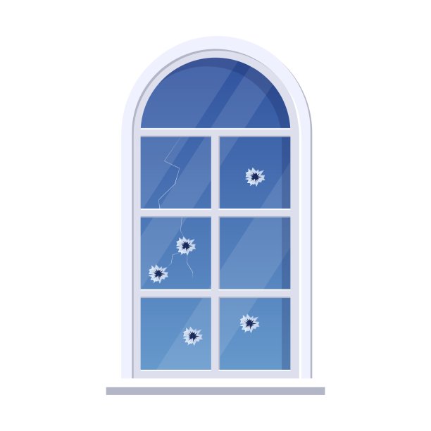 窗口与孔矢量插图图片下载
