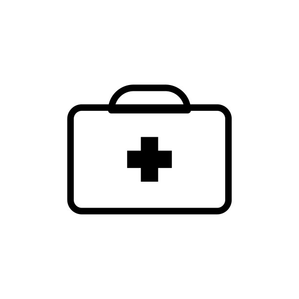 急救箱图标线设计模板孤立插图图片下载