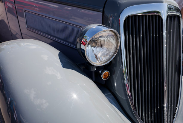 复古汽车大灯图片下载