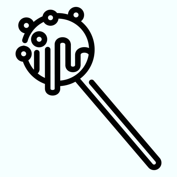 流行蛋糕线图标。蛋糕在一个棒矢量插图孤立的白色。棒棒糖轮廓样式设计和应用程序。图片下载