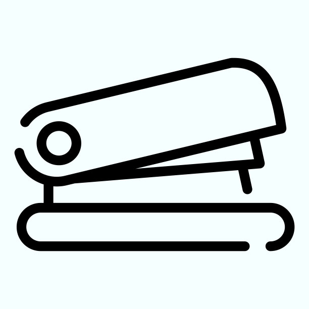 订书机线图标。订书机的文件矢量插图隔离在白色。一种用于固定薄板的工具。图片下载