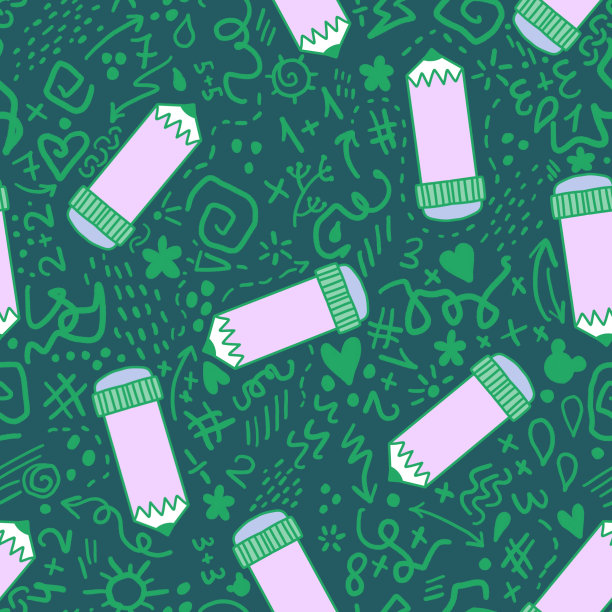 无缝学校铅笔图案织物和纺织品图片下载