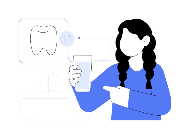 预防蛀牙抽象概念矢量插图。图片下载