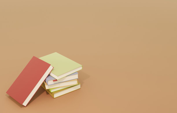 堆叠书籍的3D图像图片下载