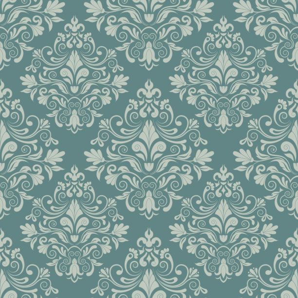 矢量无缝边界在维多利亚风格图片下载