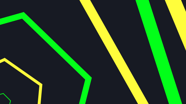 电气化几何运动:通过网络空间的无尽发光之旅。迷幻霓虹科技与无限六角形旋转。电子背景。六边形生成bg图片下载