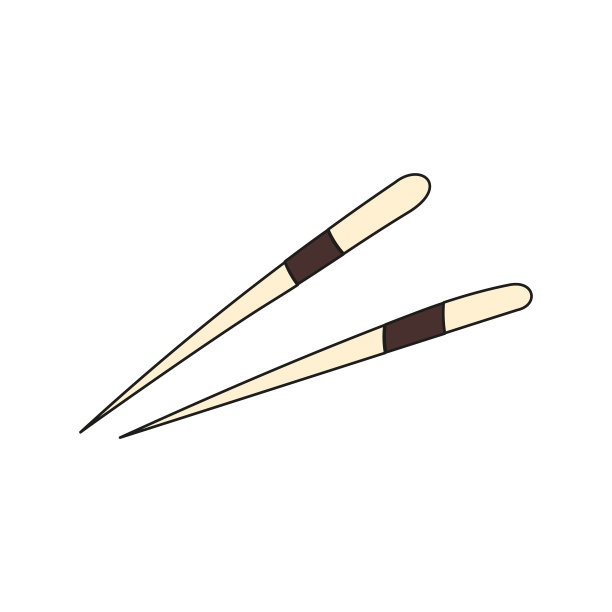 亚洲筷子寿司图标孤立图标。矢量插图。传统的亚洲菜。图片下载