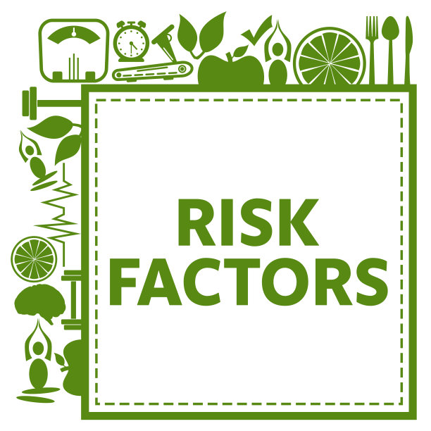 危险因素绿色健康概念符号框架角图片下载