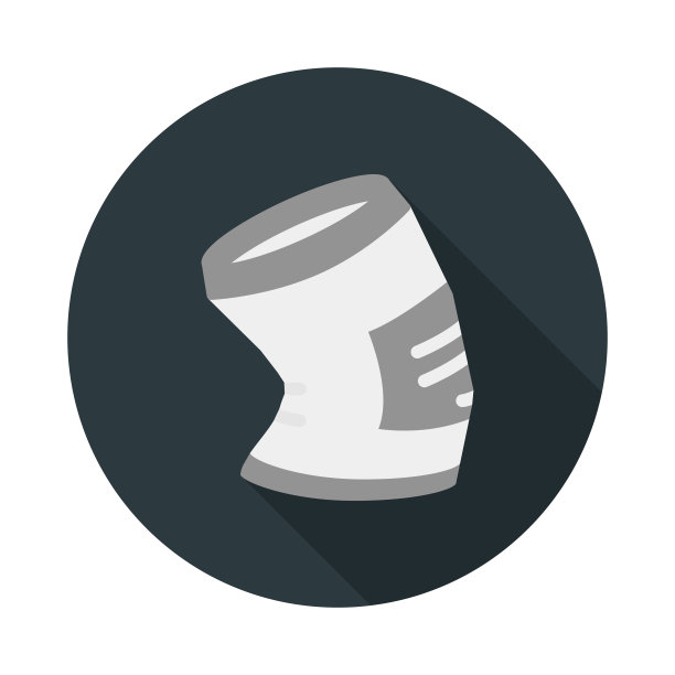 金属废物平面图标。符号矢量插图平面设计图片下载