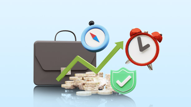 目标和投资策略的三维插图是一种思维方式，它塑造了你如何选择影响投资组合。3 d渲染。图片下载