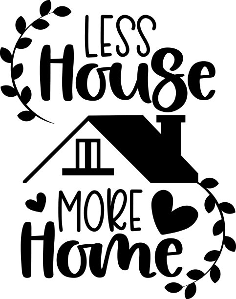 家和家人手绘励志字图片下载