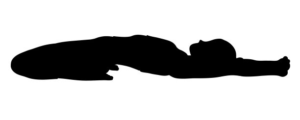 女女士在卡通阴影下练习瑜伽姿势图片下载