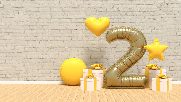 采购产品派对概念，庆典，生日，气球，礼品盒图片下载