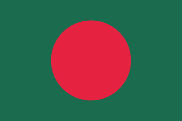 孟加拉国共和国矢量旗。孟加拉国国旗。插图图片下载