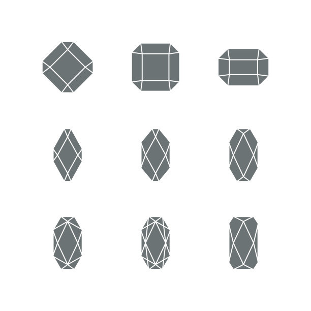 宝石矢量图标图片下载