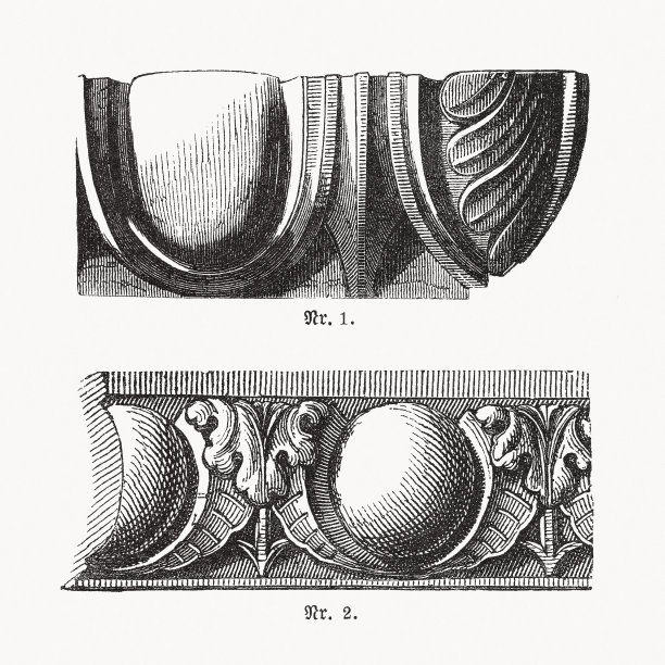 鸡蛋和镖饰品，古代和文艺复兴时期，木刻，出版于1893年图片下载