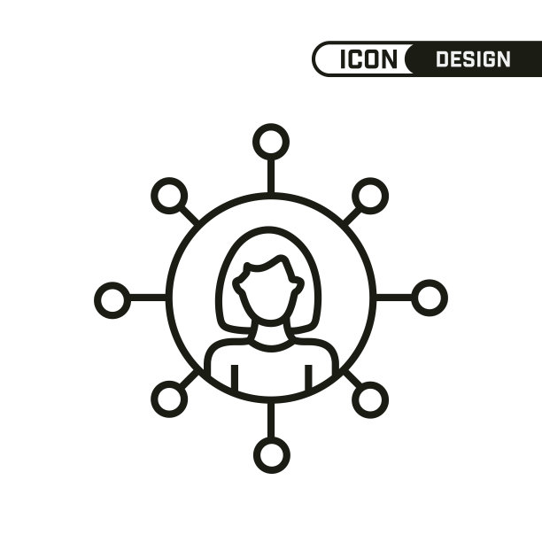 广告图标。单一的图标设计。多用途和编辑细线设计。图片下载