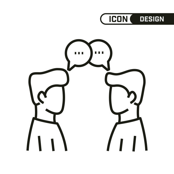 广告图标。单一的图标设计。多用途和编辑细线设计。图片下载