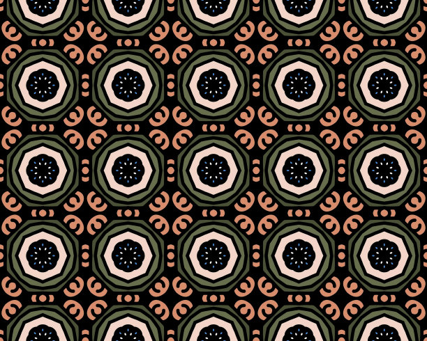 不同颜色的无缝瓷砖图案图片下载