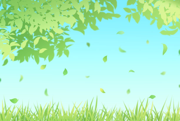 美丽的落叶插图图片下载