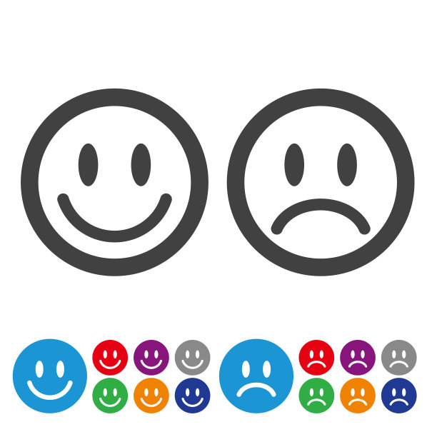 喜欢和不喜欢的图标-图形图标系列图片下载