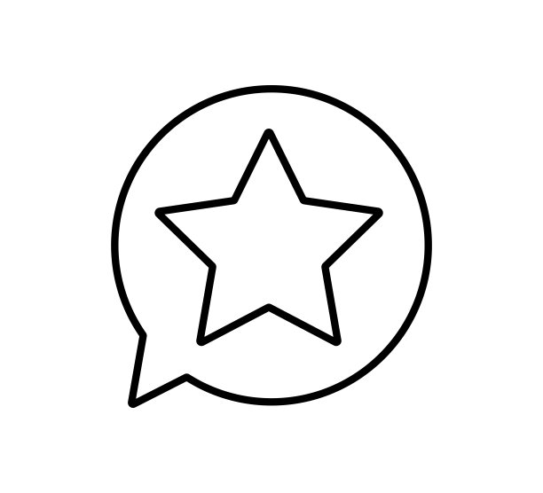 语音泡泡中的星星形状图片下载