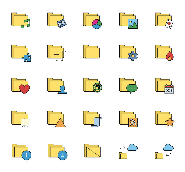 文档文件夹图标设置图片下载