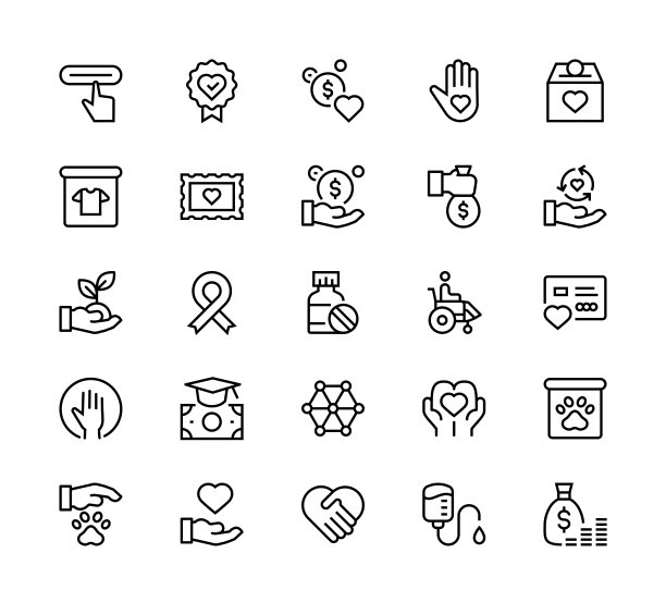 慈善捐款图标图片下载