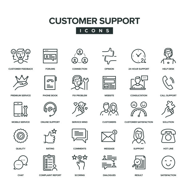 客户支持线路图标设置图片下载