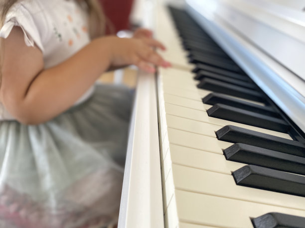 小小的手指在弹钢琴图片下载