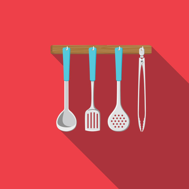 悬挂器皿平面设计厨房图标图片下载