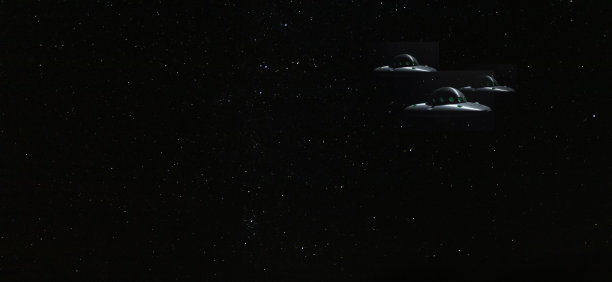 不明飞行物以攻击队形飞行图片下载