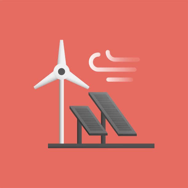 可再生能源平面图标图片下载