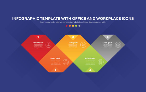 信息图形设计与办公室和工作场所图标图片下载