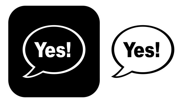 黑白是语音气泡图标图片下载